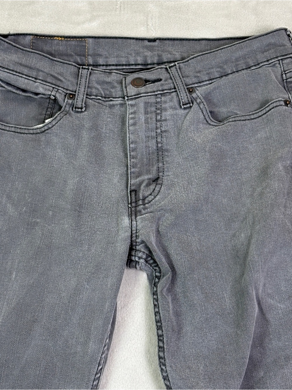 Levi’s 511 Slim Fit Jeans Mens Actual Sz 32x29 Grey Denim 04511-2272 - Picture 7 of 14